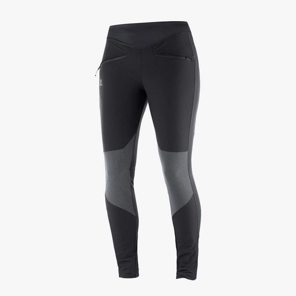 Salomon Singapore Womens Tights - WAYFARER AS Black | 50197-MKSD